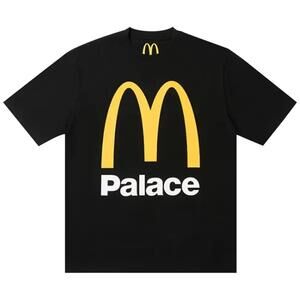 Palace x McDonald's Black Graphic T-Shirt - Small